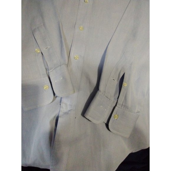 Polo Ralph Lauren Pink Pony Long Sleeve Button‎ Blue Shirt (038) - Picture 4 of 4